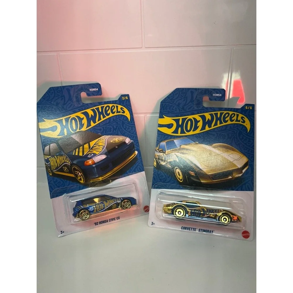 Hot Wheels 56th‎ Anniversary 92 Honda Civic EG & Corvette Stingray Diecast Lot